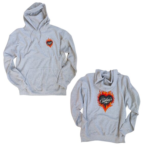 NWT Cowboys Flame Heart Hoodie - Picture 6 of 14